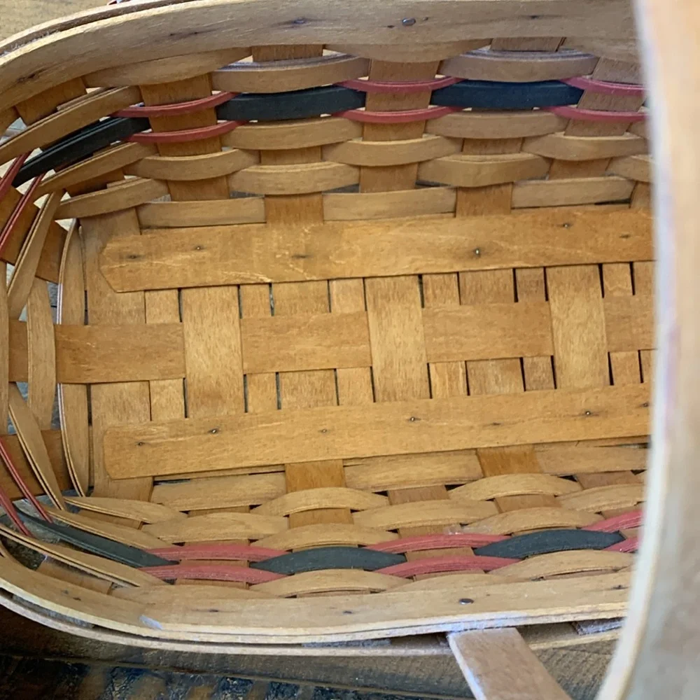 Longaberger Basket with Garden Splendor Liner and Protector.